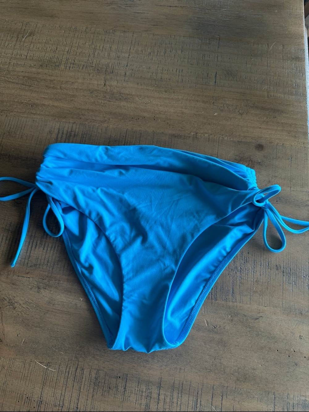 Turquoise Blue CRZ Yoga High Waisted Swim Bottoms